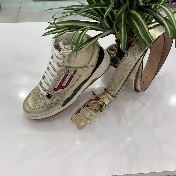 MEN'S CALF LEATHER SNEAKER IN ARGENTO - Picture 2 of 8